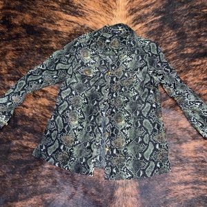 Snake print shirt